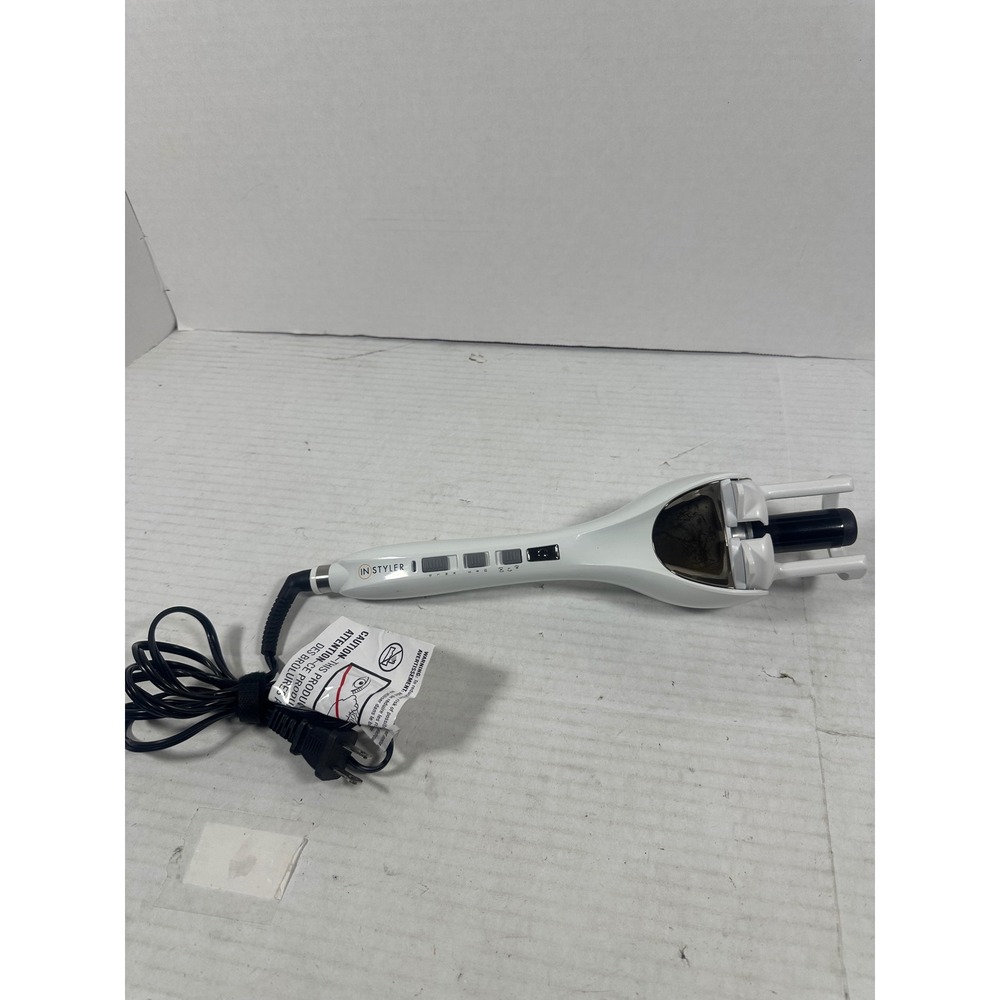 InStyler Tulip Auto Curler White Ceramic Hair Styling Tool ISAC-22WTUS-00